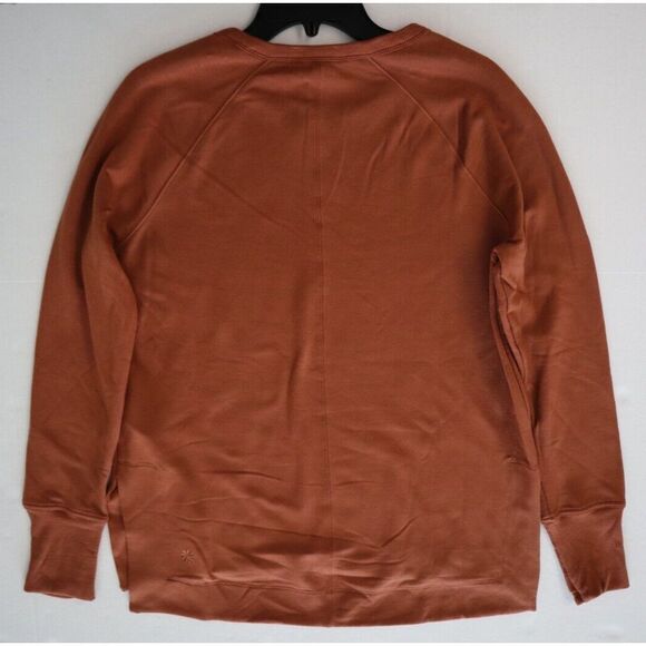 Athleta 659287-02 Women's Sz M Sequoia Brown Coaster Luxe Recover Sweatshirt - Picture 14 of 16